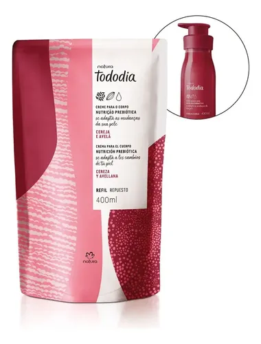 Repuesto Hidratante Natura Tododía Cereza y Avellana 400 Ml