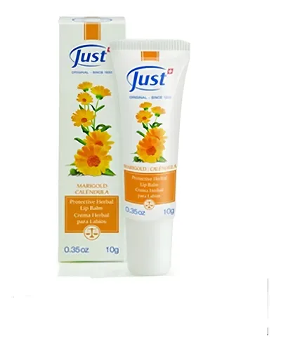 Just Crema Herbal Para Labios De Calendula De 10 Grs.