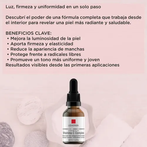 Fórmula Vitamina C Complex Antioxidante 30 Ml Lidherma
