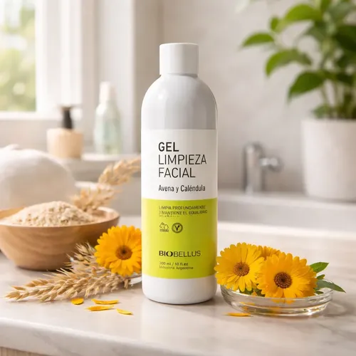 Gel De Limpieza Facial Avena Y Caléndula Biobellus 300ml