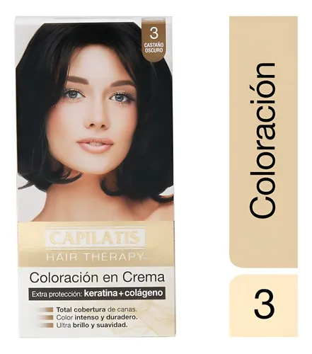 Tintura Capilatis Hair Therapy Keratina Y Colágeno Kit 117g