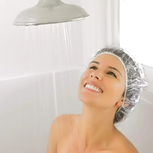 Auban 50 Pcs Gorro De Ducha Desechable,gorros De Baño…