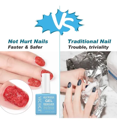 Removedor De Gel Para Uñas 2 Piezas Ledong Azul