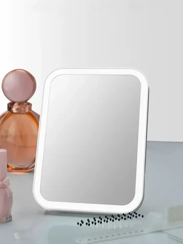 Espejo Led Rectangular Maquillaje Pilas Usb