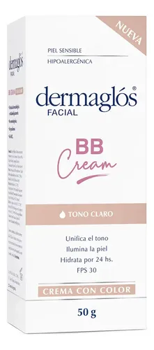 Dermaglos Facial Crema Bb Cream Tono Claro Fps 30 50g