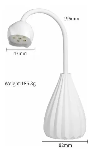 Lámpara Led Uv Uñas Gel Polish Manicura 12w Diseño Moderno
