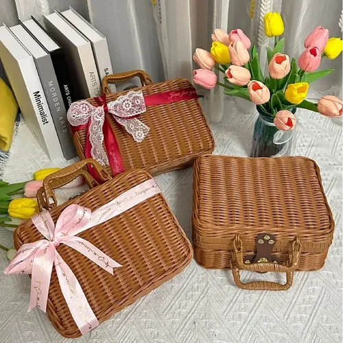 Caja Retro Para Cosméticos – Organizador De Belleza Elegante