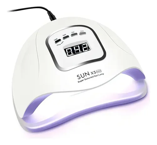 Cabina Uñas 120W Led UV Sensor Automático Temporizador Sun X5 Max