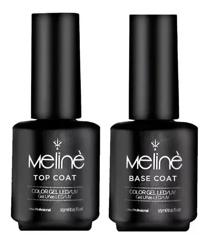 Base Y Top Coat Esmalte Meliné Led Uv Semipermanente