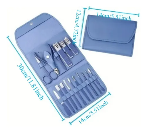 Yjp Set 16 En 1 De Manicure Y Pedicure Con Estuche Xx