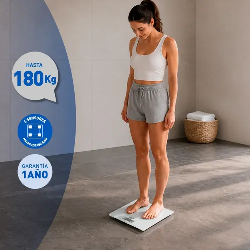 Balanza Digital Personal Ultra Slim Silfab Bd-p201 White