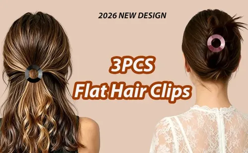 Pinzas De Pelo Planas Para Mujer, Tamaño Mediano, No Irritan