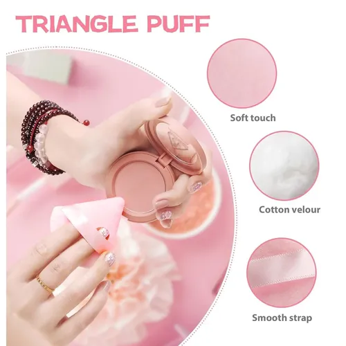 Esponja De Maquillaje Triangular Suave En Forma De Triángulo