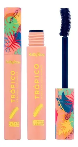 Mascara De Pestañas Ruby Rose Trópico Original Negro Intenso
