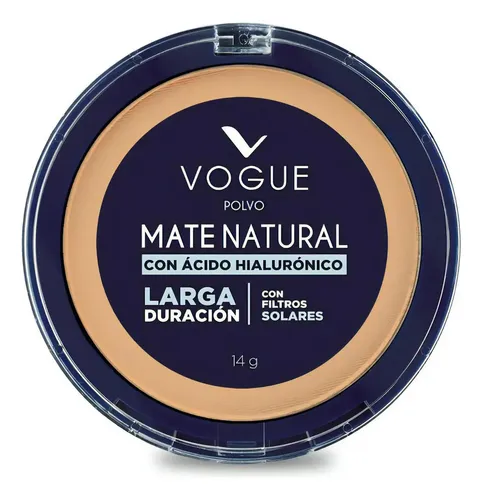 Polvo Compacto Vogue Mate Natural 14g Tono Canela