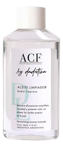 Acf Dadatina Aceite Limpiador Desmaquillante Vegano X 115ml