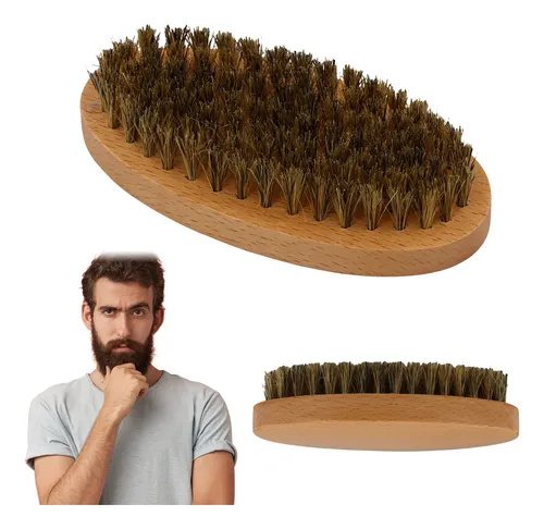 Cepillo Para Barba Con Cerdas De Jabalí Marrón Z Marrón