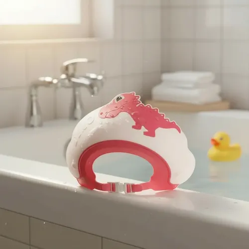 Gorro De Ducha Dehuka Tipo Corona Para Bebés Y Niños, Protector De Ojos Para Baño Seguro