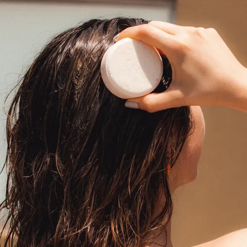 Shampoo Sólido Nyübu – Cabello Mixto: Vainilla + Naranja – 100 gr