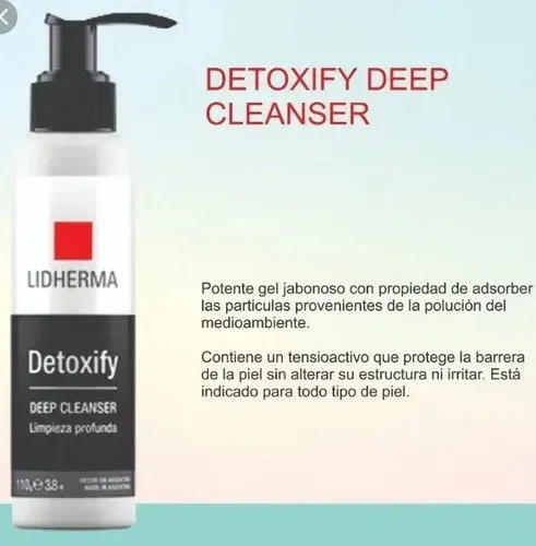 Lidherma Detoxify Cleanser Gel Limpieza Piel Grasa Impurezas