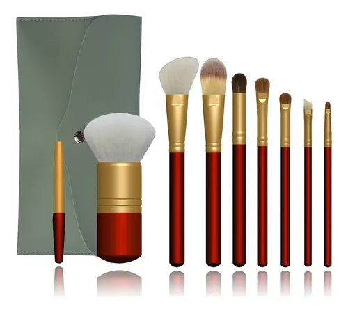 Set De Brochas De Maquillaje Oye Goat Hair Con Base Sintétic