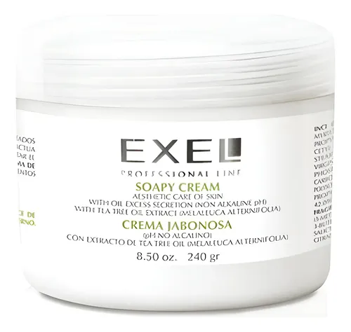Crema Jabonosa Exel Pieles Acne Tea Tree Oil 240gr