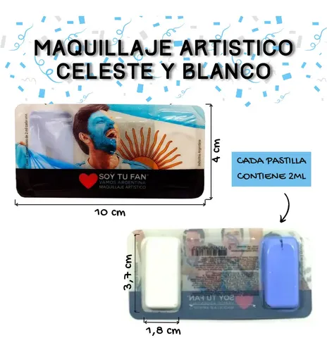 Kit Maquillaje Hipoalergénico Soy Tu Fan Argentina 2ml