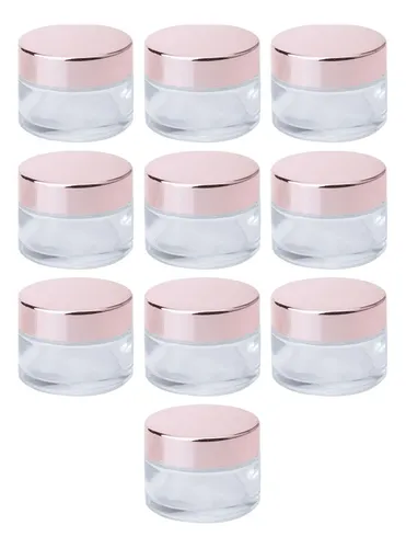 10x Frascos De Vidrio Para Cosméticos Frascos De 10g