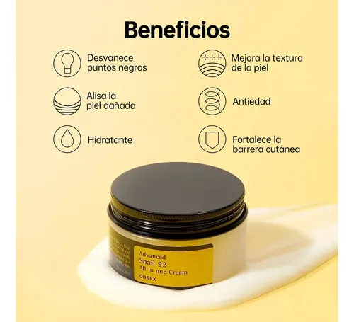 Cosrx Crema Humectante Mucina De Caracol 92% 100g