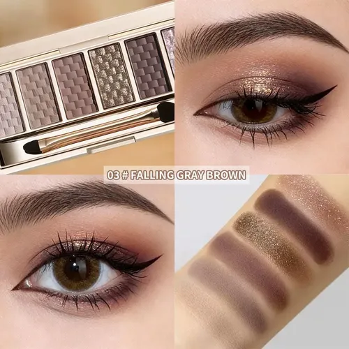 Paleta De Sombras Mauve Grey 6 Tonos Vegana Hxssll 03