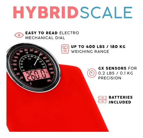 Báscula De Pesaje Adamson Hybrid 2 En 1 Analógica Y Digital