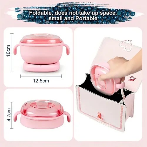 Calentador de cera eléctrico fácil de usar Rosa