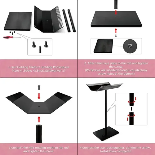 Soporte For Extensiones De Cabello, Separador De Cabello,