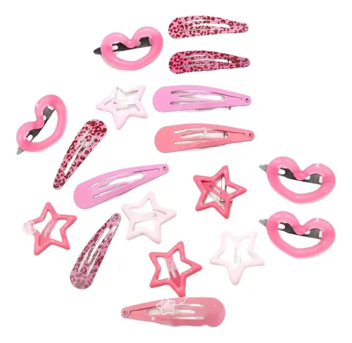 Set De Broches Laterales Modernos Love Star De 18 Piezas