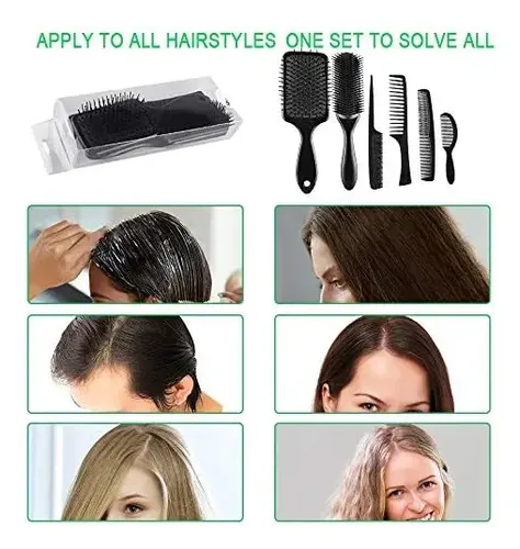 Juego De 6 Cepillos Para El Cabello, Ergonómicos