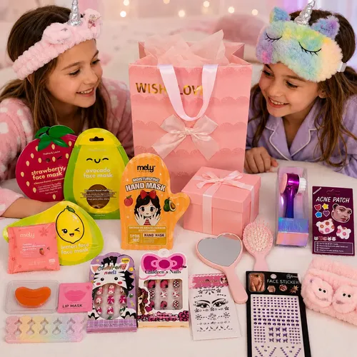 Kit Spa Skincare Para Niñas Completo Con Bolsa Regalo +20art
