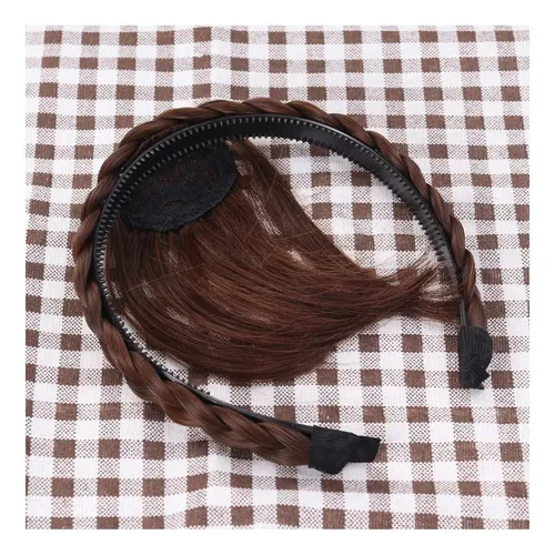 Pelucas Sintéticas Con Flequillo De Diadema Ajustable Para Y