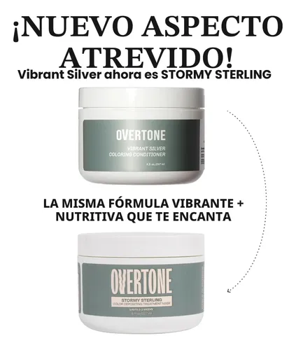 Acondicionador De Tono Semipermanente Overtone, 8 Unidades,