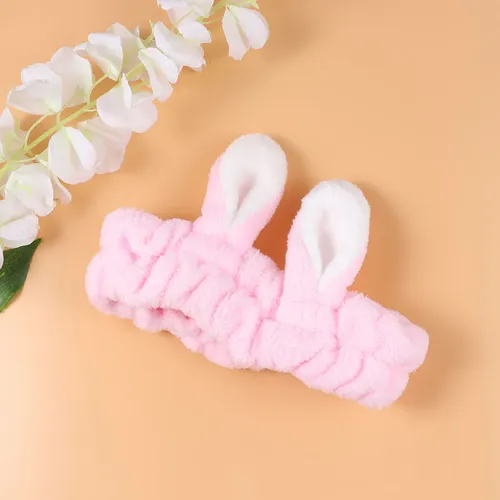 2 Diademas Elásticas Para El Pelo Con Orejas De Conejo, Maqu