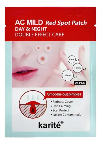 24 Parches Anti Acne Granitos Puntos Negros Facial 8,10,12mm