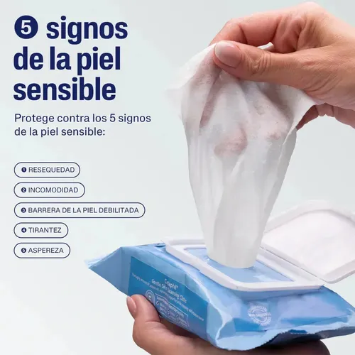 Toallitas De Limpieza Facial Para Piel Sensible Cetaphil Desmaquillantes x 25 Unidades