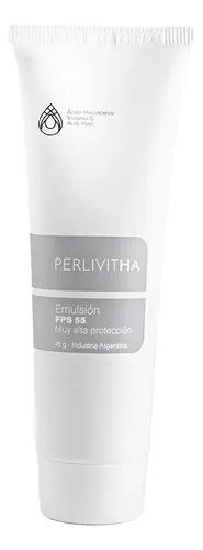 Perlivitha Protector Solar Facial Emulsión Fps55 Sin Color