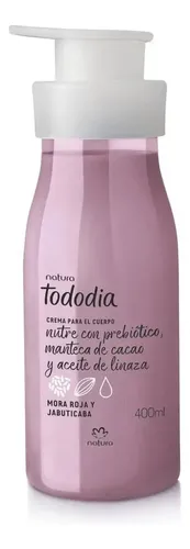 Crema Hidratante Corporal Tododia Mora Roja Y Jabuticaba Natura