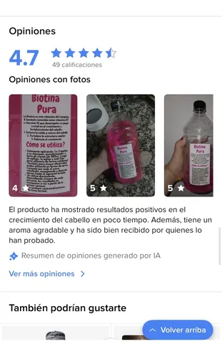 Biotina Pura Anticaída Y Crecimiento Capilar 1 Litro