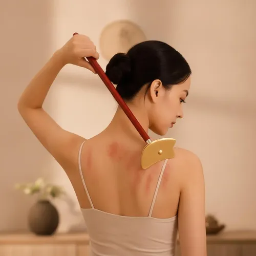 Gua Sha Con Mango Largo | Herramienta Gua Sha De Mano Con