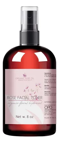 Tónico Facial De Rosas En Spray 8 Oz Con Aloe Y Hamamelis