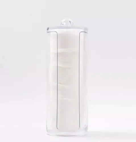 Organizador Porta Discos De Algodon Acrilico Maquillaje