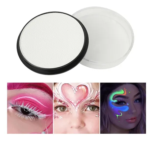 Paleta Cosmética De Pintura Corporal For Fiestas Blanco
