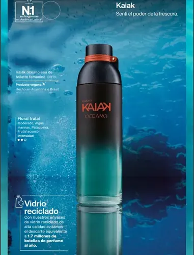 Perfume Natura Kaiak Oceano Eau De Toilette Femenino