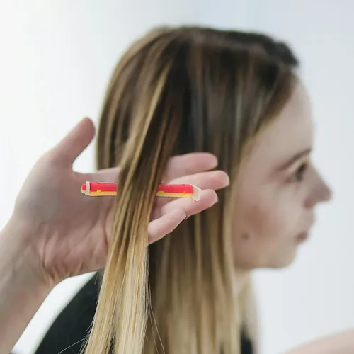 Rulos De Cabello De Plástico Sin Calor 24 Piezas Pink And Yellow